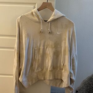 Nike Beige Hoodie with Logo
